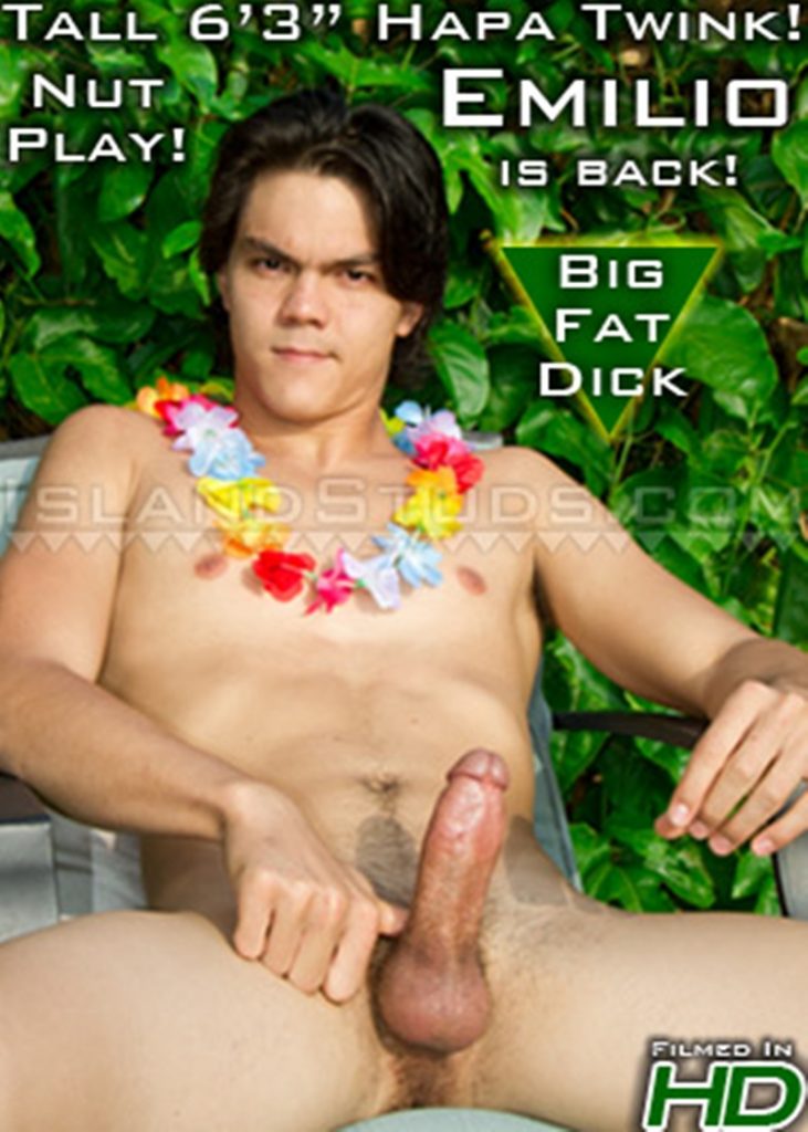 Straight dude Emilio long piss wanks huge cum load IslandStuds 021 Gay Porn Pics 731x1024 - Island Studs Emilio