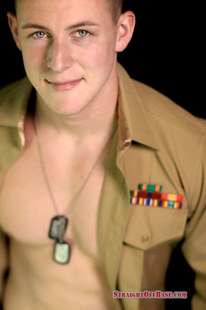 Hottie young stud Lance Corporal Conrad solo jerk off spills cum ripped abs Straight Off Base 004 gay porn pics 681x1024 - Lance Corporal Conrad