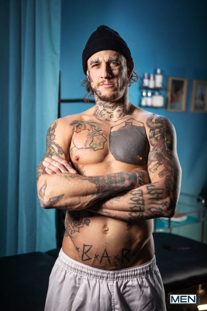Hottie young muscle boy Malik Delgaty huge raw cock barebacking tattoo hunk Bo Sinn Men 3 porno gay pics 683x1024 - Bo Sinn, Malik Delgaty