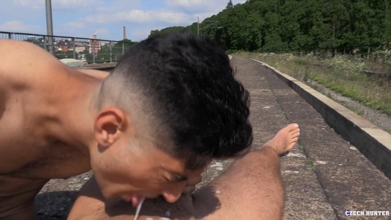 CzechHunter 634 sexy straight jogger outdoor hot bubble butt raw fucked my huge thick dick 21 porno gay pics - ￼