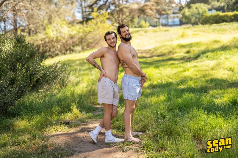Horny bearded muscle dude Brysen bottoms young newbie Sean Cody stud Griffin hugr thick dick 12 gay porn pics - Sean Cody Brysen, Sean Cody Griffin