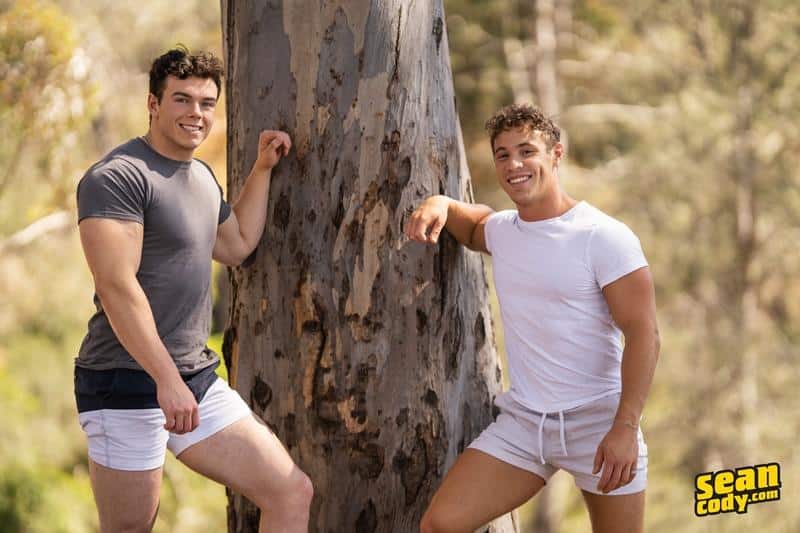Clark Reid Sean Cody Kyle Horny young muscle dude Kyle huge dick bareback fucking muscled hunk Clark bubble butt 5 gay porn pics - Sean Cody Kyle, Sean Cody Clark Reid Bareback