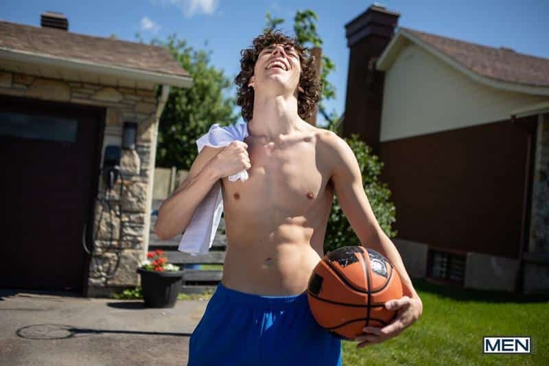Leo Louis Cristiano Cute young curly haired stud bottoms hottie Basketballer massive thick dick 5 gay porn pics - Cristiano, Leo Louis